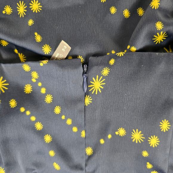 Urban Outfitters Mallory Celestial Slip Dress, Navy & Gold, Sz Medium - Picture 10 of 10